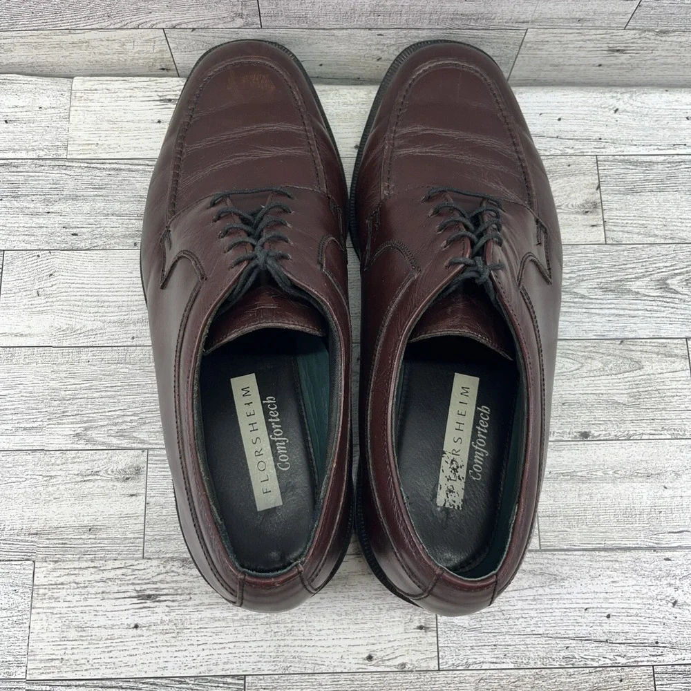 Florsheim Comfortech Brown Leather Loafer Dress Shoes‎ Men Size 10D_8